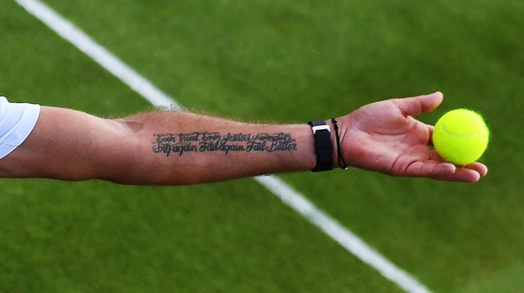 Wawrinka Tattoo - Danielle On Twitter Stan About His Tattoo Ever Tried Ever Failed No Matter Try Again Fail Again Fail Better At Every Tournament You Lose You Have To Leave With Positive / (quotes have been translated from french using google translate) wawrinka never gave up.